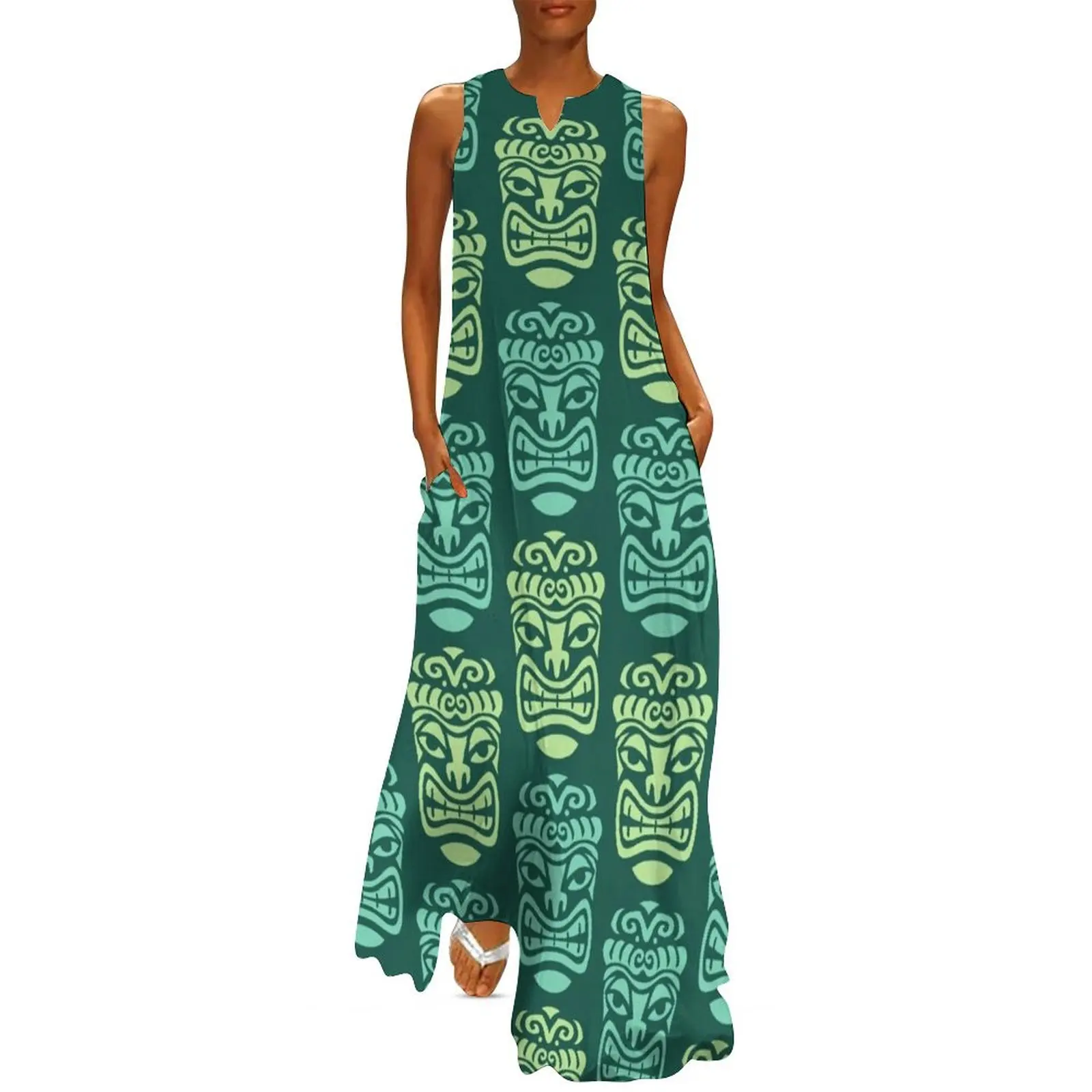 Retro Mid Century Modern Tiki Pattern 562 Long Dress Party dresses Beachwear Dress
Retro Mid Century Modern Tiki Pattern 562 Long Dress Party dresses Beachwear Dress
