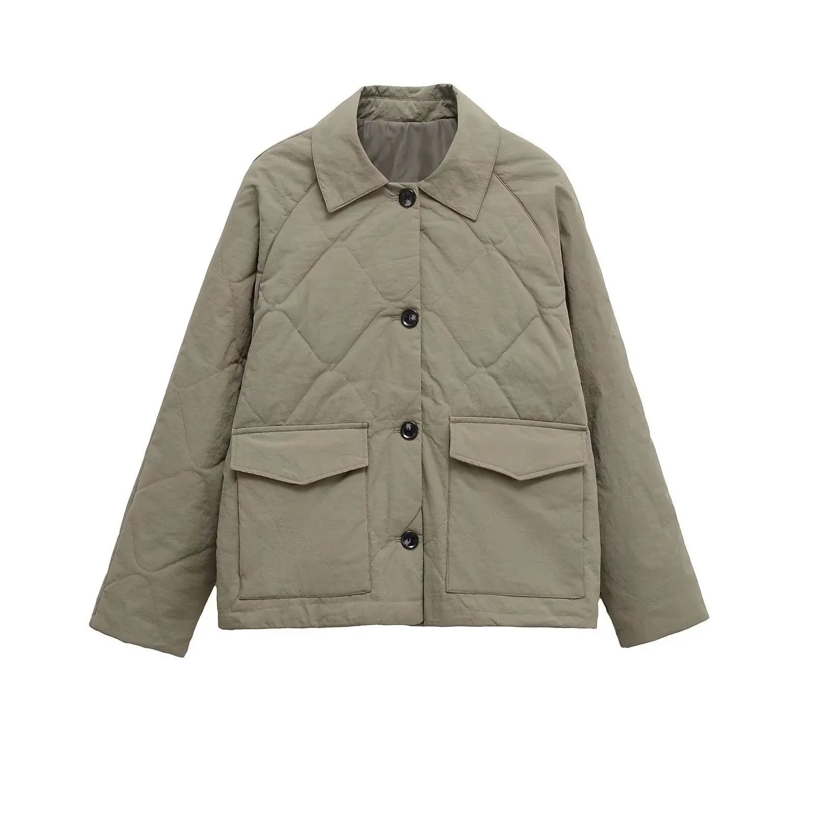 Casual Fashionable Cotton Jacket Autumn Winter New Style Commute Simple Match Large Pocket Decorated Women's Clothing
Casual Fashionable Cotton Jacket Autumn Winter New Style Commute Simple Match Large Pocket Decorated Women's Clothing