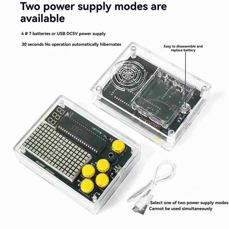Dependable-DIY 51 Single-Chip Game Game Console Production Kit DIY Welding Training Electronic Blue Shell
Dependable-DIY 51 Single-Chip Game Game Console Production Kit DIY Welding Training Electronic Blue Shell