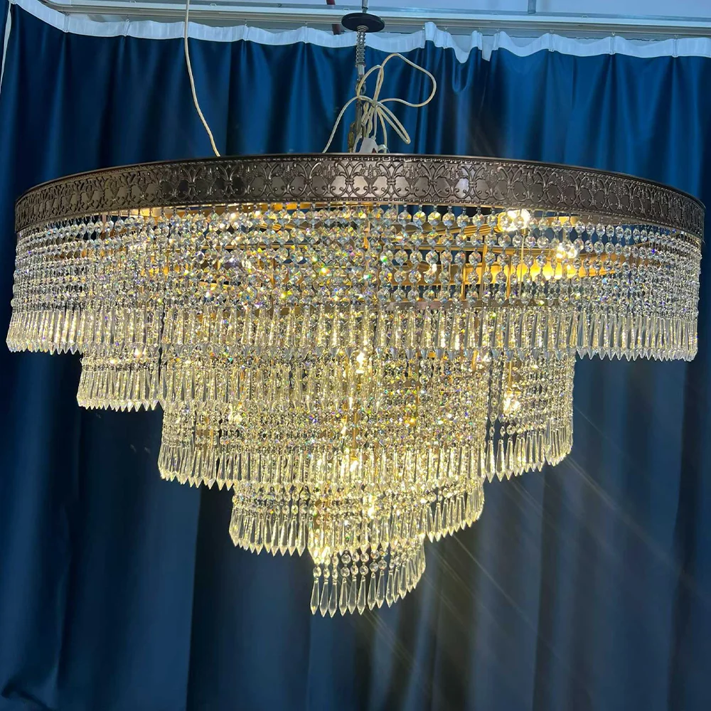 European Crystal Chandelier Modern Bedroom Cristal Ring Chandeliers Kitchen Island Ceiling Light Chandelier
European Crystal Chandelier Modern Bedroom Cristal Ring Chandeliers Kitchen Island Ceiling Light Chandelier