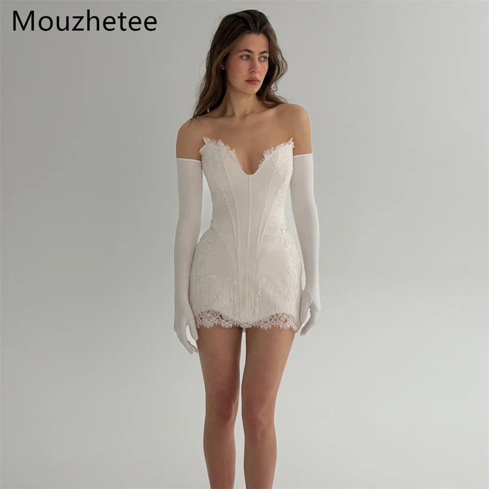 Mouzhetee Mermaid Elegant Off The Shoulder Lace Mini Wedding Dresses Long Sleeve Brides Gown Custom Made 2026
Mouzhetee Mermaid Elegant Off The Shoulder Lace Mini Wedding Dresses Long Sleeve Brides Gown Custom Made 2026