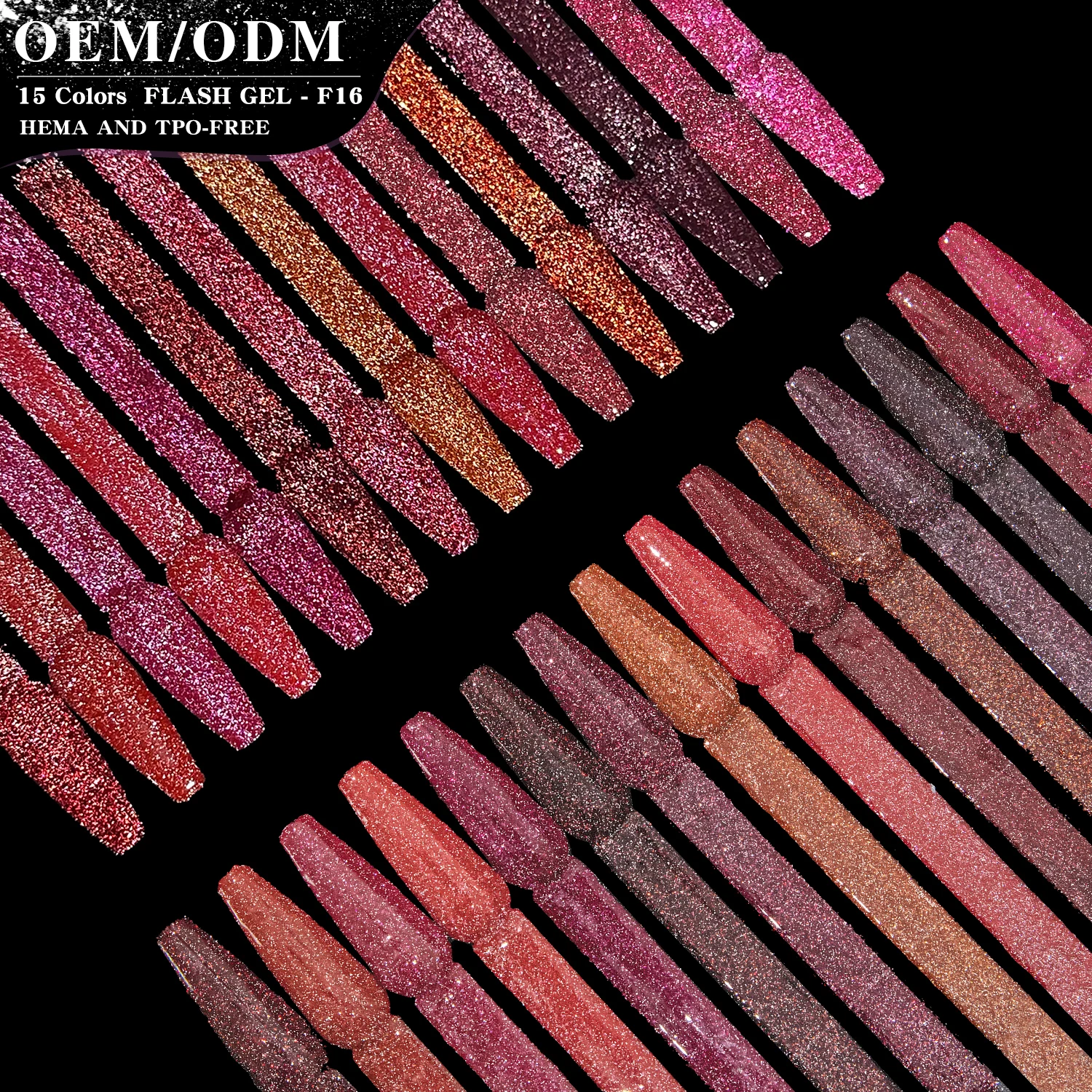 Vendeeni Super Popular Nail Polish Supplies FREE TPO HEMA OEM 15colors Reflective Disco Gel Polish Collection for Nail Art Salon
Vendeeni Super Popular Nail Polish Supplies FREE TPO HEMA OEM 15colors Reflective Disco Gel Polish Collection for Nail Art Salon