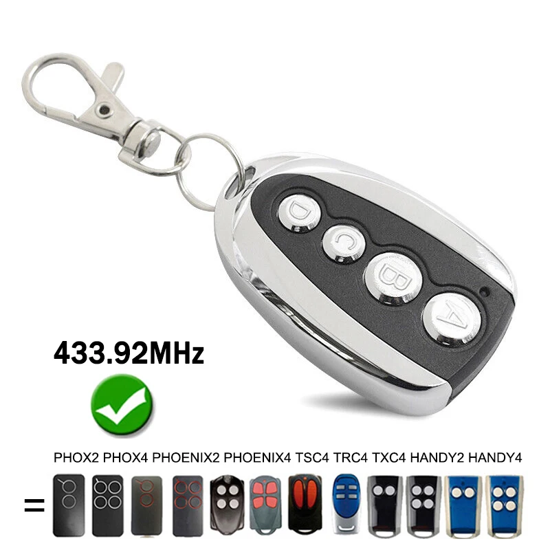 V2 PHOX PHOENIX 2 4 PHOX2 PHOX4 PHOENIX2 PHOENIX4 HANDY2 HANDY4 TSC4 TRC4 TXC4 Garage Door Remote Control Duplicator 433.92MHz
V2 PHOX PHOENIX 2 4 PHOX2 PHOX4 PHOENIX2 PHOENIX4 HANDY2 HANDY4 TSC4 TRC4 TXC4 Garage Door Remote Control Duplicator 433.92MHz