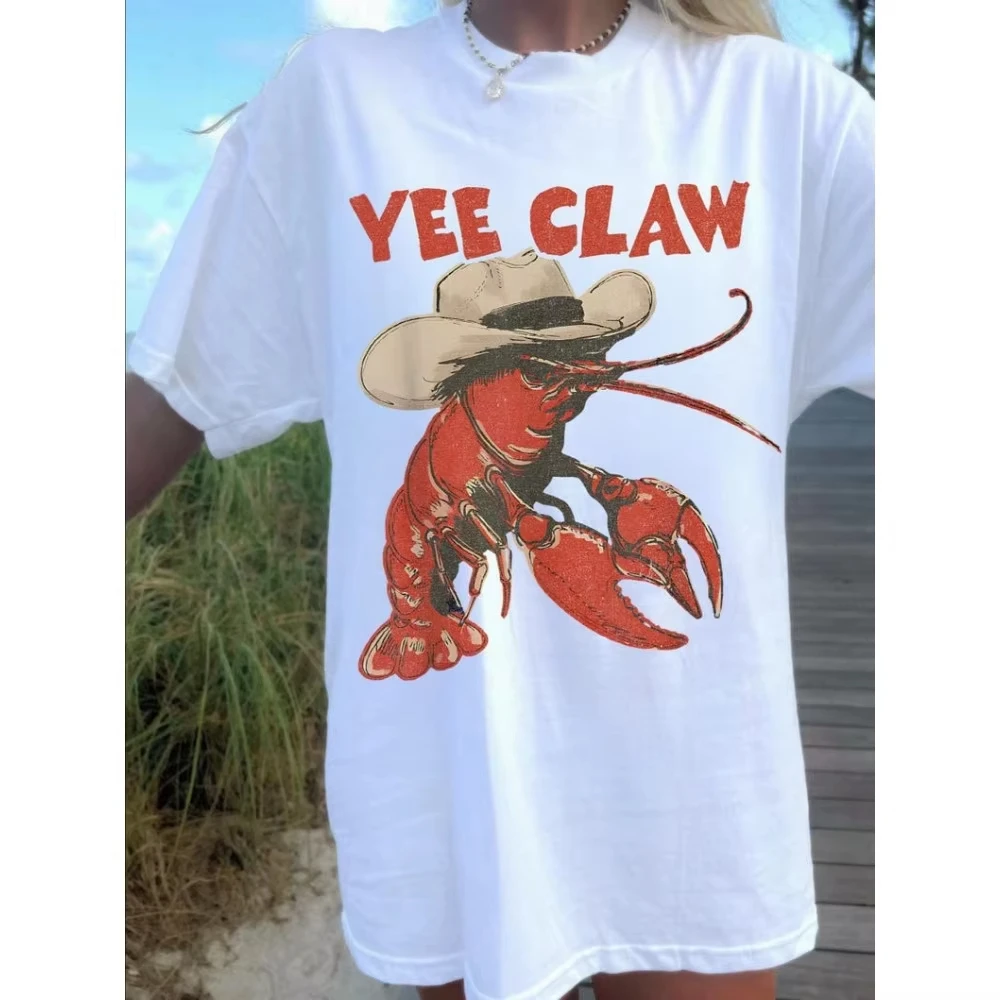 Lobster Cowboy Shirt UNISEX Trendy Yee Claw Tee Funny Lobster Tshirt Western Beach Top Amalfi Coast Trip Tomato Girl Summer 
Lobster Cowboy Shirt UNISEX Trendy Yee Claw Tee Funny Lobster Tshirt Western Beach Top Amalfi Coast Trip Tomato Girl Summer
