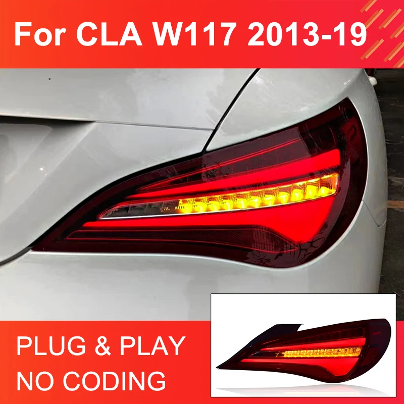 1 Pair LED Tail Light Asembly for Benz CLA W117 2013-2019 Plug and Play with LED Running Turning Rear Tail Light
1 Pair LED Tail Light Asembly for Benz CLA W117 2013-2019 Plug and Play with LED Running Turning Rear Tail Light