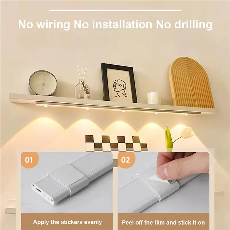 High Quality-Under Cabinet Light LED Motion Sensor Light 3 Color Dimmable Wireless Under Counter Light Dimming Hill Light For Ki
High Quality-Under Cabinet Light LED Motion Sensor Light 3 Color Dimmable Wireless Under Counter Light Dimming Hill Light For Ki