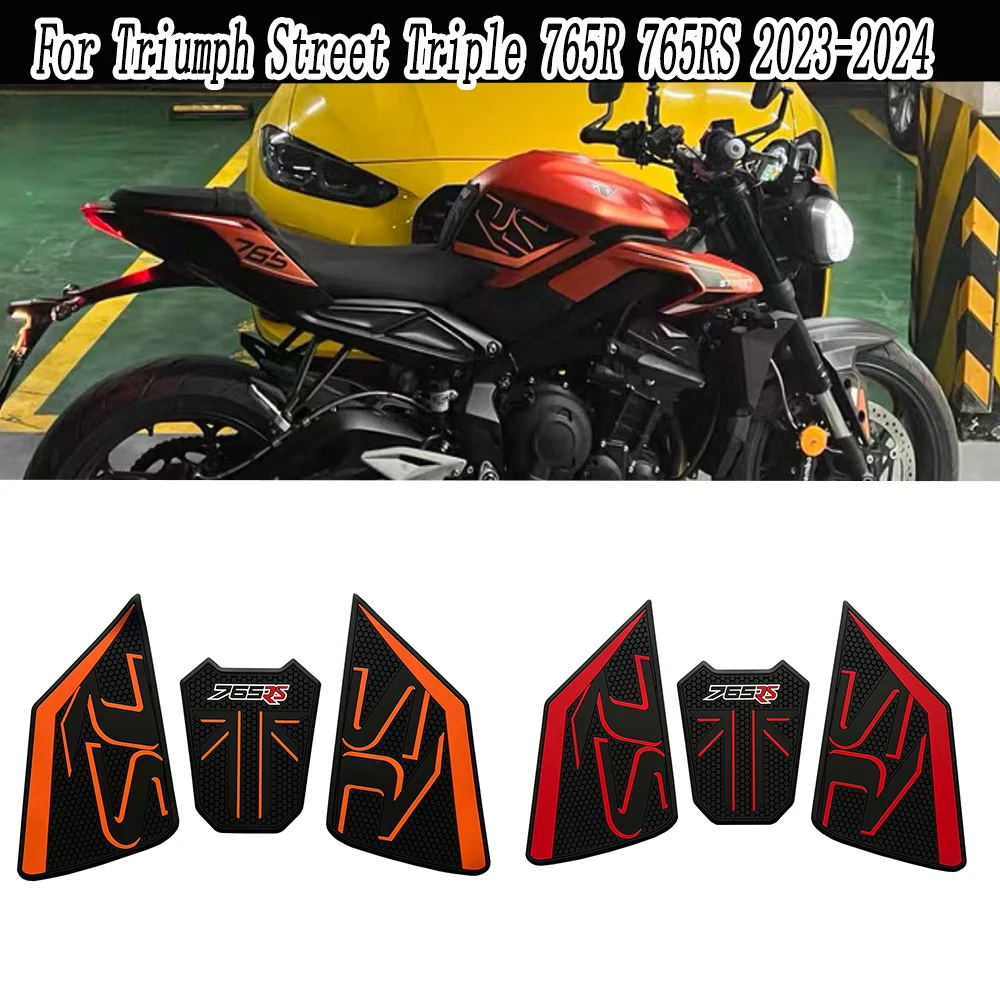 Motorcycle Protector Anti Slip Tank Pad 3D rubber For Triumph Street Triple 765R 765RS 2020- 2024 Tank Grip Traction Pad
Motorcycle Protector Anti Slip Tank Pad 3D rubber For Triumph Street Triple 765R 765RS 2020- 2024 Tank Grip Traction Pad