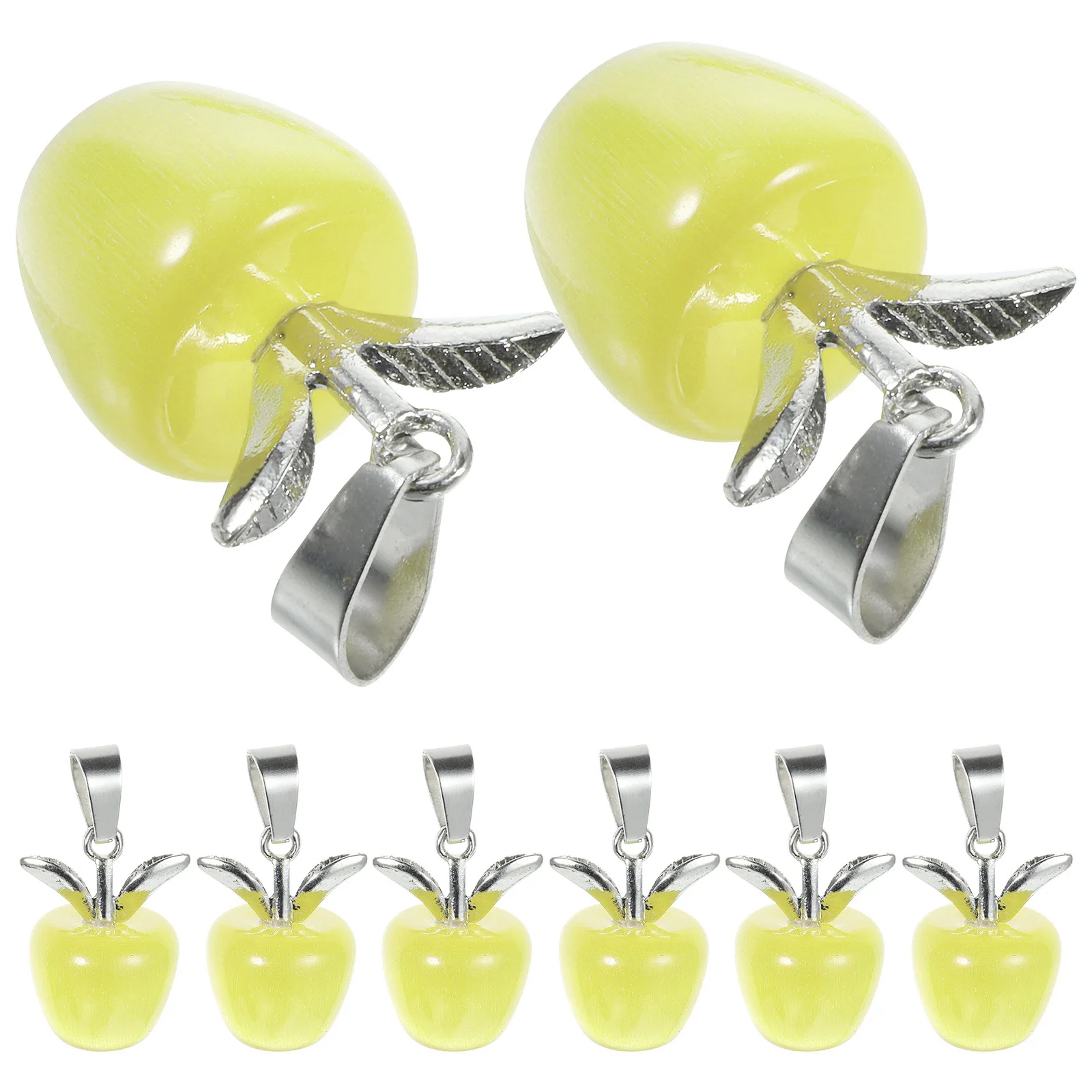10pcs Cat's Eye Stone Apple Pendant DIY Necklace Earrings Green Color Metal Clasp Jewelry Making Supplies Bracelet Charms
10pcs Cat's Eye Stone Apple Pendant DIY Necklace Earrings Green Color Metal Clasp Jewelry Making Supplies Bracelet Charms