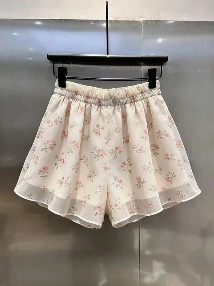 Sweet Floral Chiffon Shorts Women High Waist Fashion Elegant Cute Shorts Summer Casual Female Korean Loose Chic All Match Shorts
Sweet Floral Chiffon Shorts Women High Waist Fashion Elegant Cute Shorts Summer Casual Female Korean Loose Chic All Match Shorts