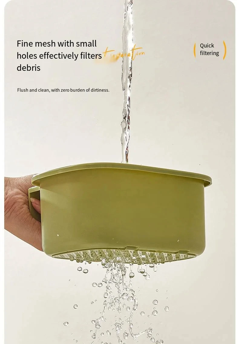 Food Waste Sink Filter Anti-Slip Hanging Plastic Drainage Basket For Kitchen Fruit And Vegetable Storage And Soup Filter
Food Waste Sink Filter Anti-Slip Hanging Plastic Drainage Basket For Kitchen Fruit And Vegetable Storage And Soup Filter