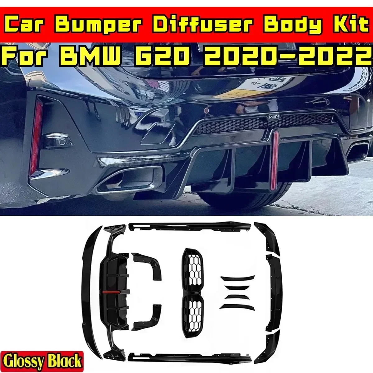 Для BMW G20 2020-2022 Комплект кузова BMW G20 Диффузор заднего бампера Комплект глянцевого черного MP-стиля Разветвитель Диффузор Автомобильные аксессуары
Для BMW G20 2020-2022 Комплект кузова BMW G20 Диффузор заднего бампера Комплект глянцевого черного MP-стиля Разветвитель Диффузор Автомобильные аксессуары