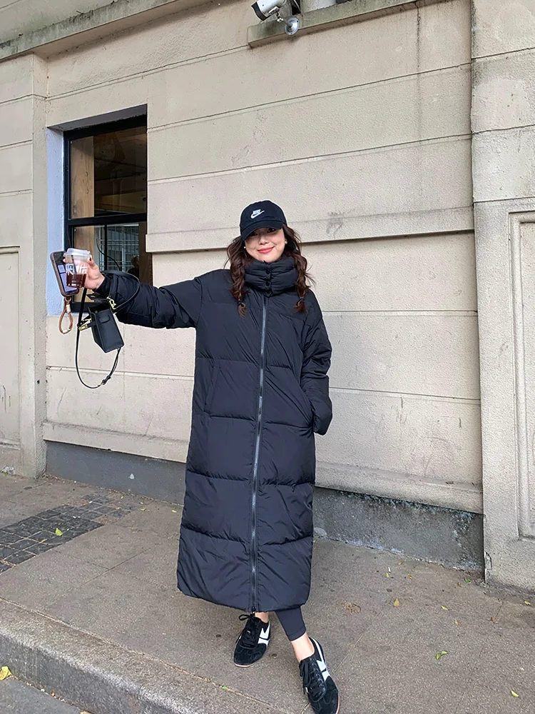 Lin Da Hui Winter Long Thiened Over-Knee plus Size down Jaet Women's Coat Goose down Filling Long Sve Regular Sve
Lin Da Hui Winter Long Thiened Over-Knee plus Size down Jaet Women's Coat Goose down Filling Long Sve Regular Sve