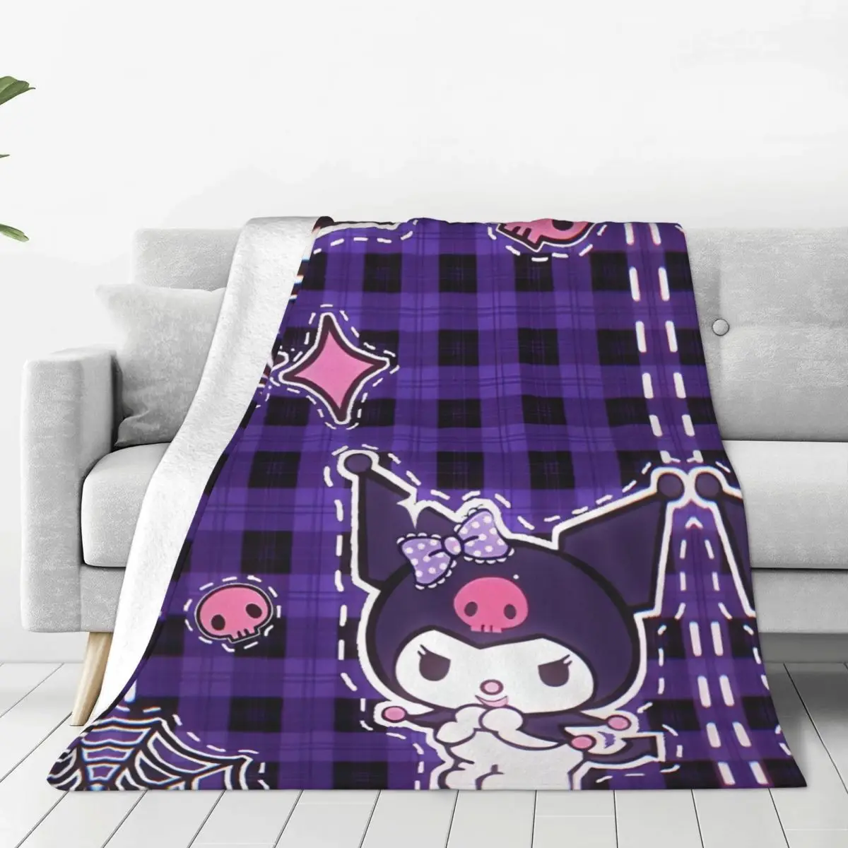 Cute Kuromi Kawaii Cartoon Blanket Warm Soft Print Plush Bedding Throws For Kids Couch Chair Flannel Bedspread Bed Cover
Cute Kuromi Kawaii Cartoon Blanket Warm Soft Print Plush Bedding Throws For Kids Couch Chair Flannel Bedspread Bed Cover
