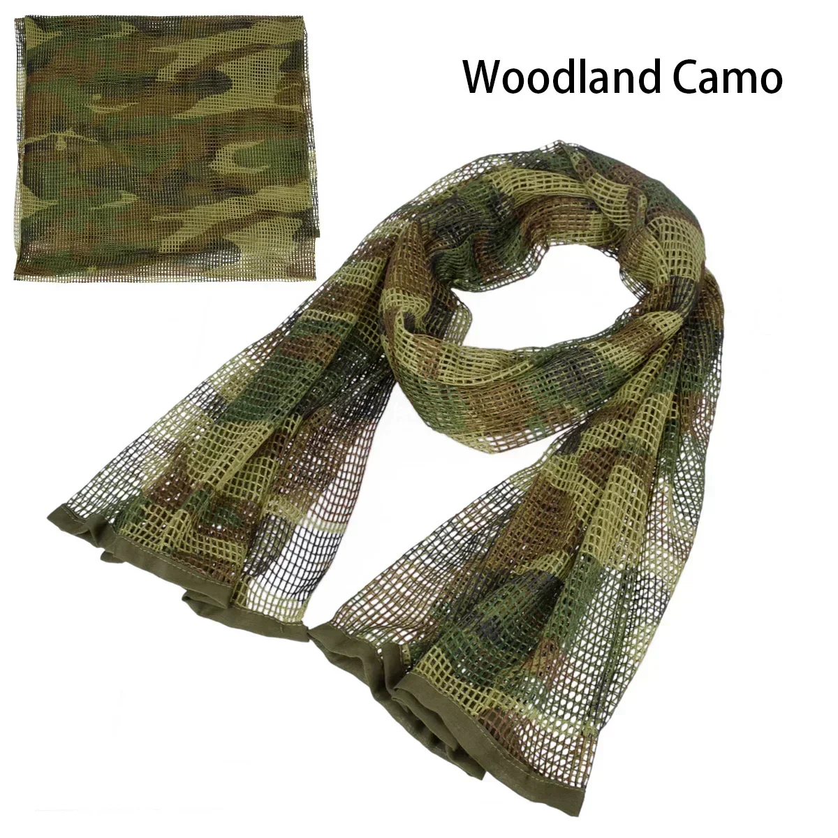 Camouflage Netting Scarf Sniper Veil Camo Mesh Face Scarf Veil Shemagh Head Wrap for Outdoor Camping Hiking Hunting Shooting
Camouflage Netting Scarf Sniper Veil Camo Mesh Face Scarf Veil Shemagh Head Wrap for Outdoor Camping Hiking Hunting Shooting
