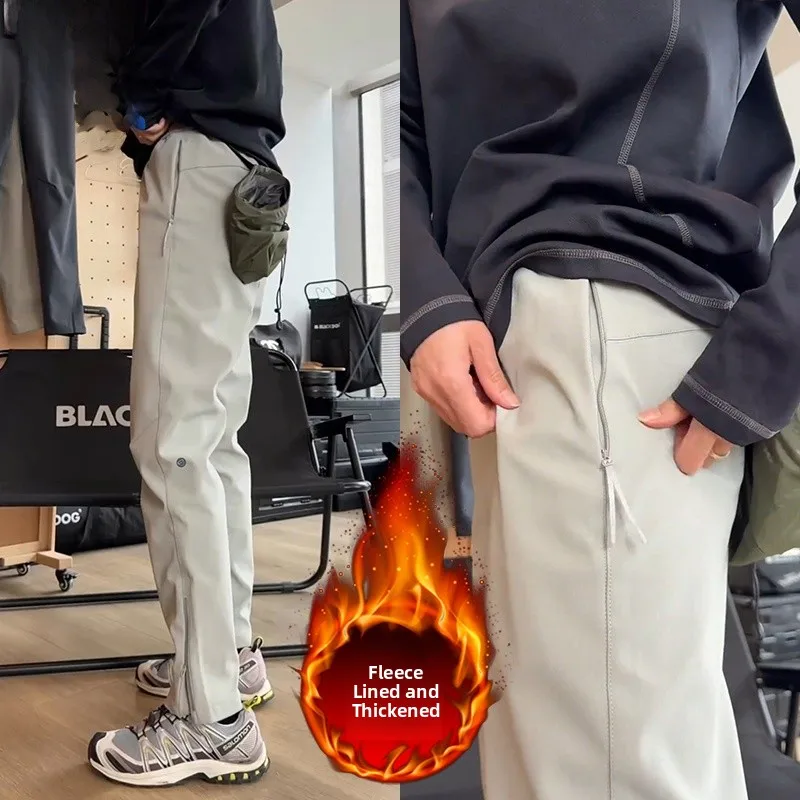 Men's Outdoor Casual Pants Winter Thiened Fce Lined Zipper Soft ell Straight Leg Windproof Comfortable Nylon Trousers
Men's Outdoor Casual Pants Winter Thiened Fce Lined Zipper Soft ell Straight Leg Windproof Comfortable Nylon Trousers