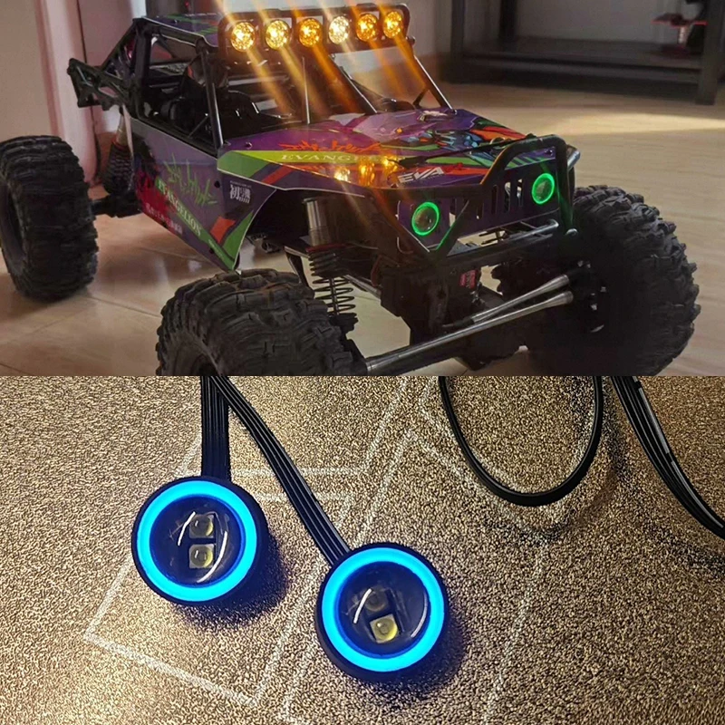 22mm Colorful Angel Eye RC Headlight Customized High-brightness Lighting LED Spotlights Burst Flash Slow Flash Model Car Lights
22mm Colorful Angel Eye RC Headlight Customized High-brightness Lighting LED Spotlights Burst Flash Slow Flash Model Car Lights