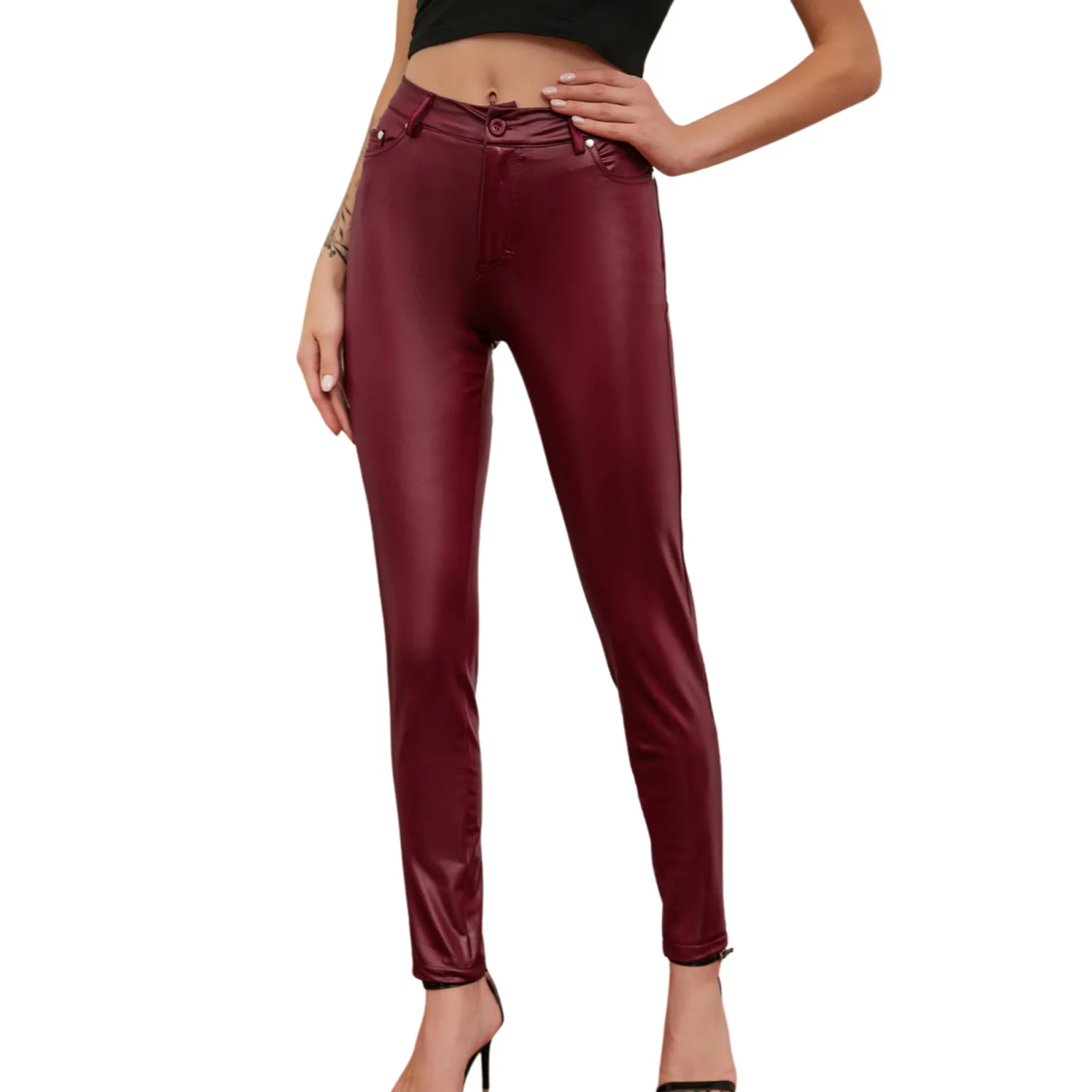 Plus Size New Women PU Leather Pants Black Sexy Stretch Bodycon Trousers Women High Waist Long Casual Pencil Pants
Plus Size New Women PU Leather Pants Black Sexy Stretch Bodycon Trousers Women High Waist Long Casual Pencil Pants