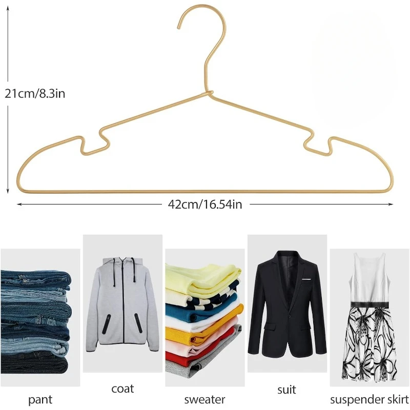 10pcs Gold Adult Kids Pet Clothing Hangers Sleek and Durable Shirt Clothes Hangers Lightweight and Sturdy Perfect for Suits Dres
10pcs Gold Adult Kids Pet Clothing Hangers Sleek and Durable Shirt Clothes Hangers Lightweight and Sturdy Perfect for Suits Dres