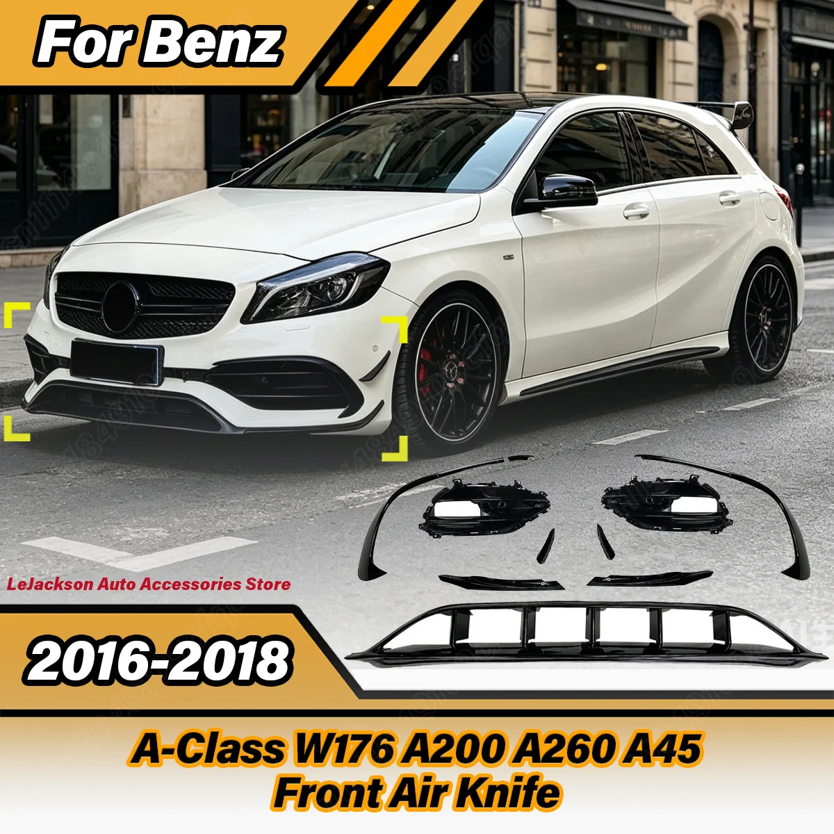 For Mercedes‑Benz A‑Class W176 A200 A260 A45 2016 2017 2018 Automobile Front Air Knife Car Front Apron Body Modification Kit
For Mercedes‑Benz A‑Class W176 A200 A260 A45 2016 2017 2018 Automobile Front Air Knife Car Front Apron Body Modification Kit