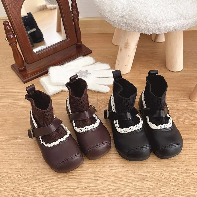 Kawaii повседневная обувь, модная детская обувь, ботинки для девочек, новинка 2024, осень-зима, детские короткие сапоги принцессы из искусственной кожи на теплой подкладке
Kawaii повседневная обувь, модная детская обувь, ботинки для девочек, новинка 2024, осень-зима, детские короткие сапоги принцессы из искусственной кожи на теплой подкладке
