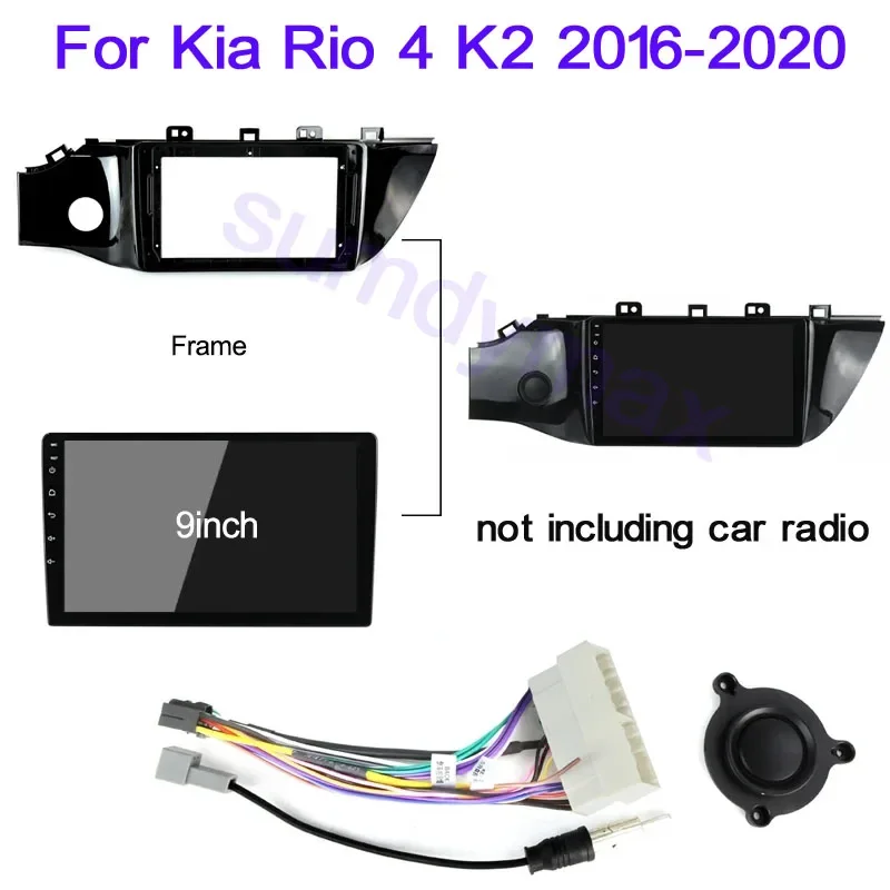 9" Car Radio Frame cable For Kia Rio 4 K2 2016-2020 Android Audio GPS Navigation Fascia Dash Installation Trim kit Stereo
9" Car Radio Frame cable For Kia Rio 4 K2 2016-2020 Android Audio GPS Navigation Fascia Dash Installation Trim kit Stereo