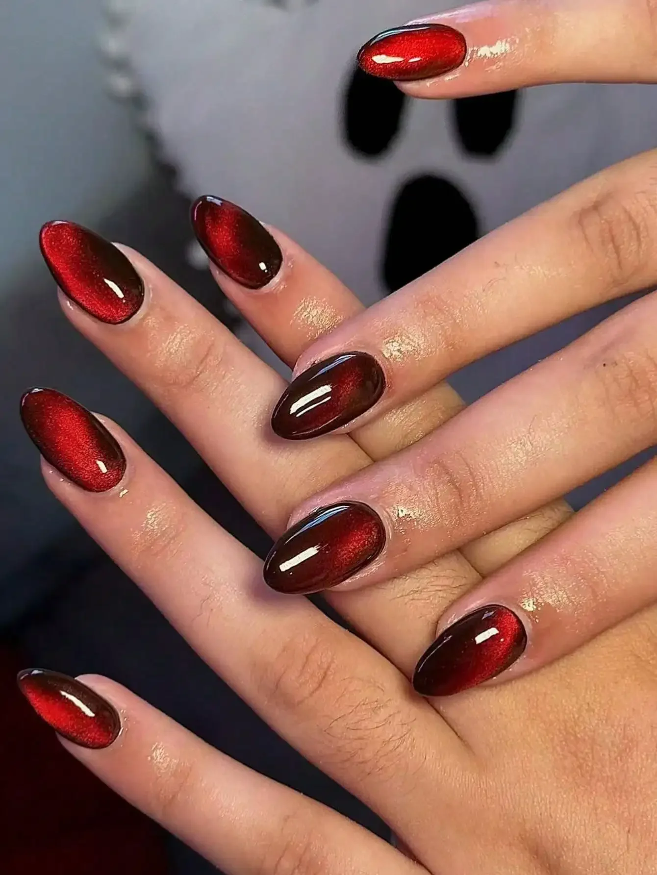 288pcs (12 Mixed) Y2K Short Oval Glossy Nail Stickers, Red & Purple Crystal Cat Eye Acrylic Material, Short Design, Perfect Fit
288pcs (12 Mixed) Y2K Short Oval Glossy Nail Stickers, Red & Purple Crystal Cat Eye Acrylic Material, Short Design, Perfect Fit