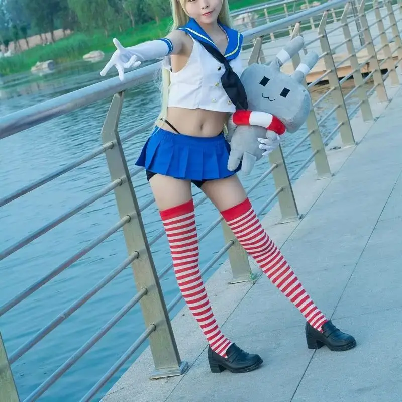 Костюм для косплея Shimakaze, униформа для девочек, новинка Shimakaze, косплей, аниме Kantai, коллекция, платье моряка, костюм на Хэллоуин hasdui2
Костюм для косплея Shimakaze, униформа для девочек, новинка Shimakaze, косплей, аниме Kantai, коллекция, платье моряка, костюм на Хэллоуин hasdui2