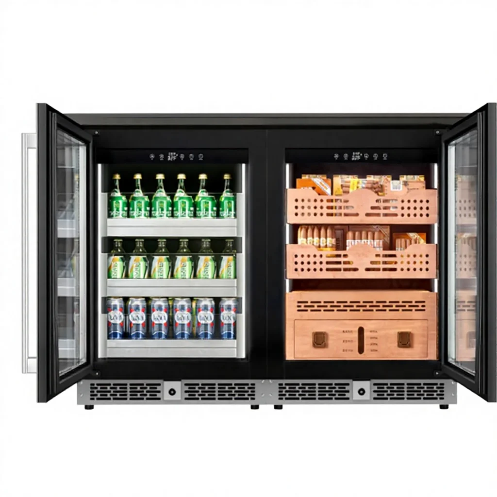 Custom Built-in Island Dual Cabinet Wine Cooler and Cigar Humidor/Freezer 2 Choose 1
Custom Built-in Island Dual Cabinet Wine Cooler and Cigar Humidor/Freezer 2 Choose 1