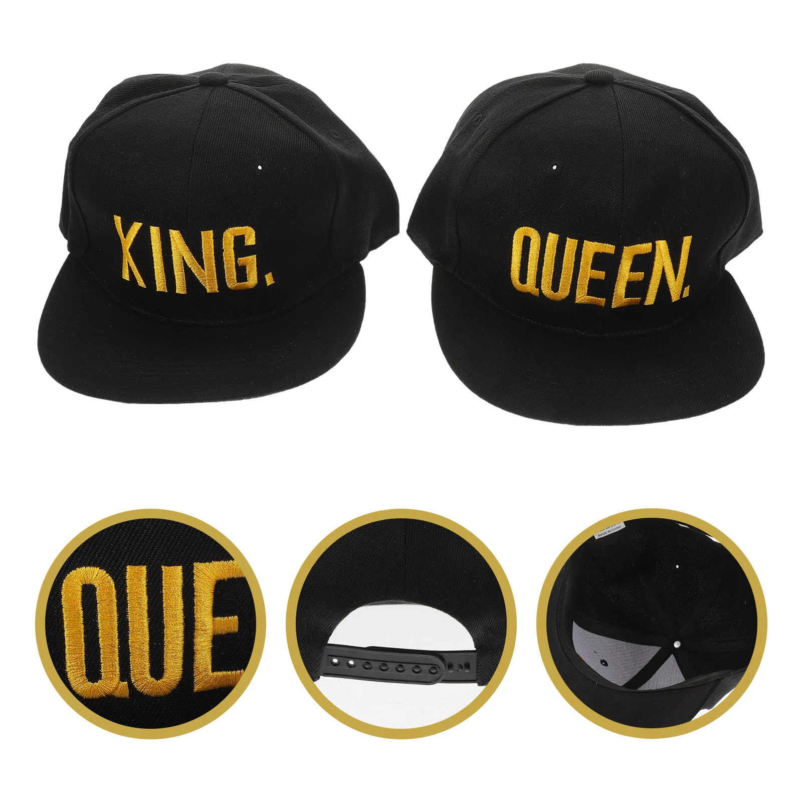 2pcs Couple HipHop Hats Embroidered Adjustable Snapback Baseball Cap For Valentine Matching Hat
2pcs Couple HipHop Hats Embroidered Adjustable Snapback Baseball Cap For Valentine Matching Hat