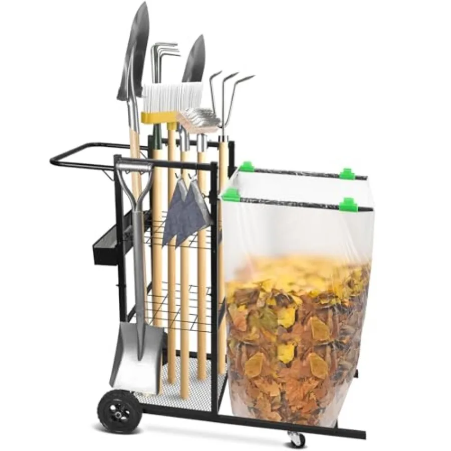 Mobile Trash Bag Holder and Tools Organizer Cart 2-in-1, Metal Cleaning Carts on 360° Wheels, Convenient Leaf Bag Holder Cleani
Mobile Trash Bag Holder and Tools Organizer Cart 2-in-1, Metal Cleaning Carts on 360° Wheels, Convenient Leaf Bag Holder Cleani