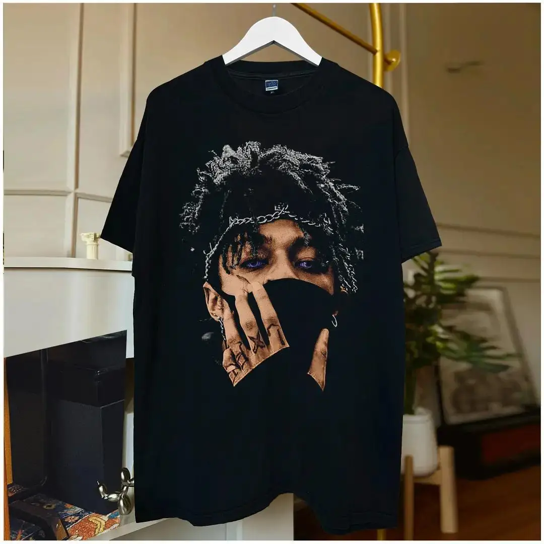 Футболка Scarlxrd Rapper из американского чистого хлопка 2025 года, свободная футболка с короткими рукавами и принтом в стиле рок
Футболка Scarlxrd Rapper из американского чистого хлопка 2025 года, свободная футболка с короткими рукавами и принтом в стиле рок