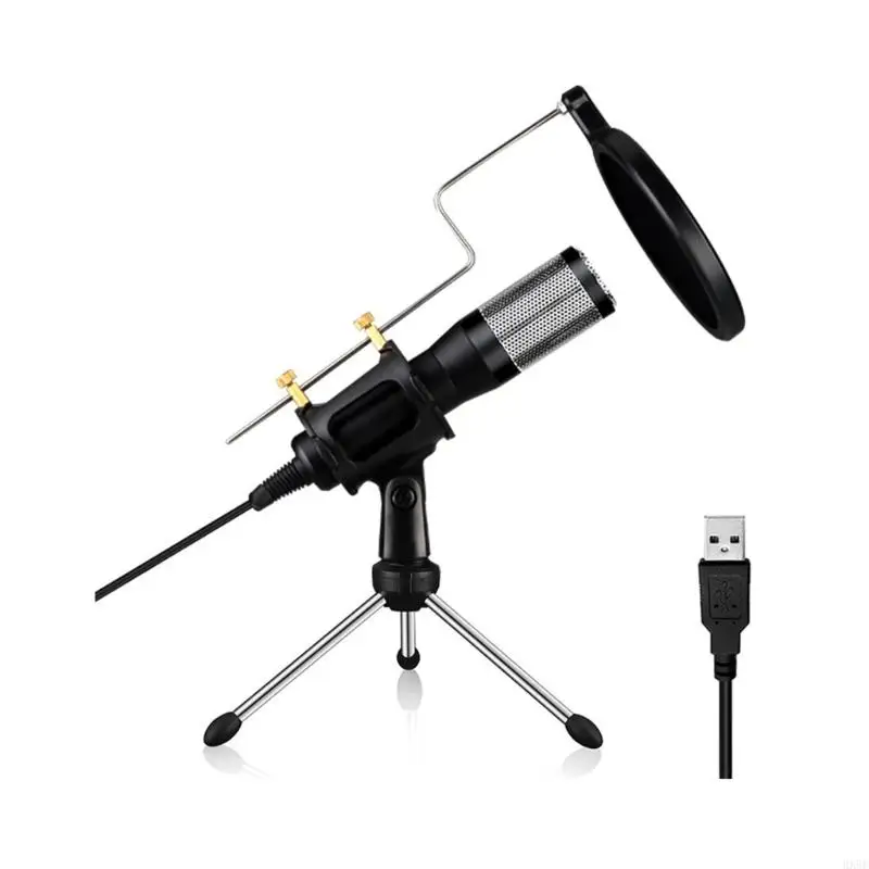 Condenser Microphone USB Microphone Desktop Capacitor Computer Game Live HX5E
Condenser Microphone USB Microphone Desktop Capacitor Computer Game Live HX5E