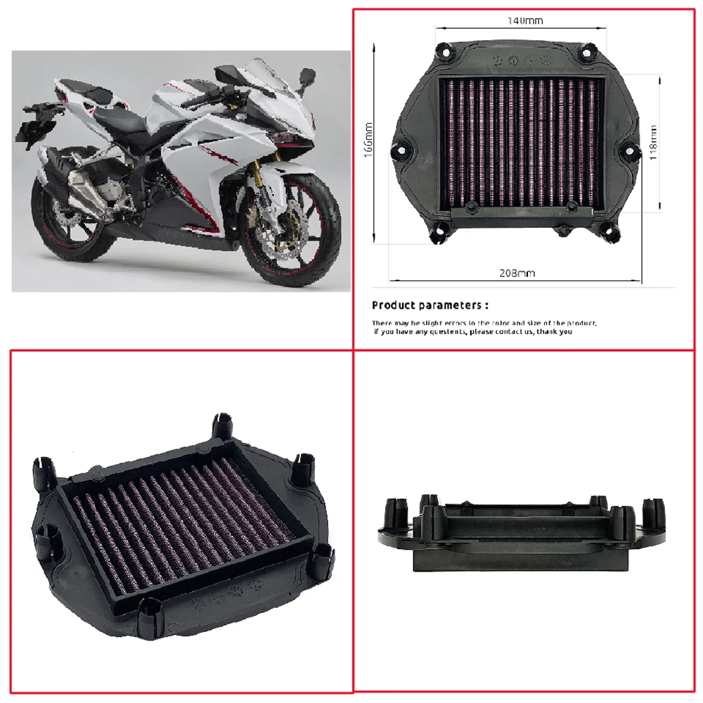 Fits for Honda CBR250RR CBR 250RR ABS 2021 2022 2023 2024 Motorcycle AirFilter Cleaner Air Intake Replacement Cleaner Filter
Fits for Honda CBR250RR CBR 250RR ABS 2021 2022 2023 2024 Motorcycle AirFilter Cleaner Air Intake Replacement Cleaner Filter