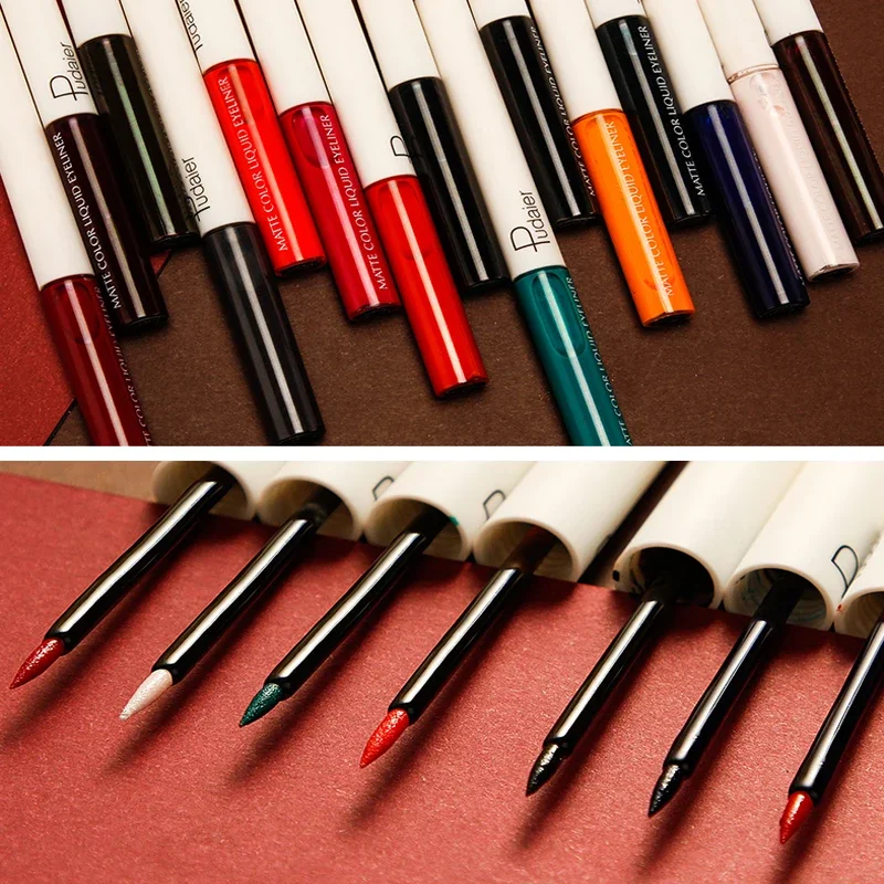 Pudaier Colorful Liquid Eyeliner Black Bluer Matte Tint Long Lasting Waterproof Makeup Easy To Wear Eye Liner Liquid Cosmetic 
Pudaier Colorful Liquid Eyeliner Black Bluer Matte Tint Long Lasting Waterproof Makeup Easy To Wear Eye Liner Liquid Cosmetic