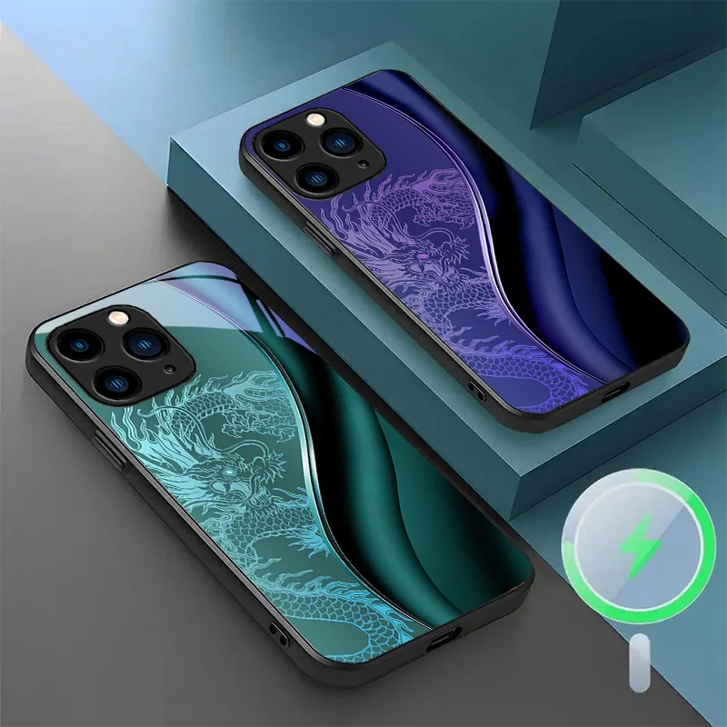 For iPhone 15 12 XS MAX 8 11 X XR 13 Mini Plus 16 e 14 Pro Magnetic Glass Phone Case Anti Drop White Dragon Texture Design
For iPhone 15 12 XS MAX 8 11 X XR 13 Mini Plus 16 e 14 Pro Magnetic Glass Phone Case Anti Drop White Dragon Texture Design