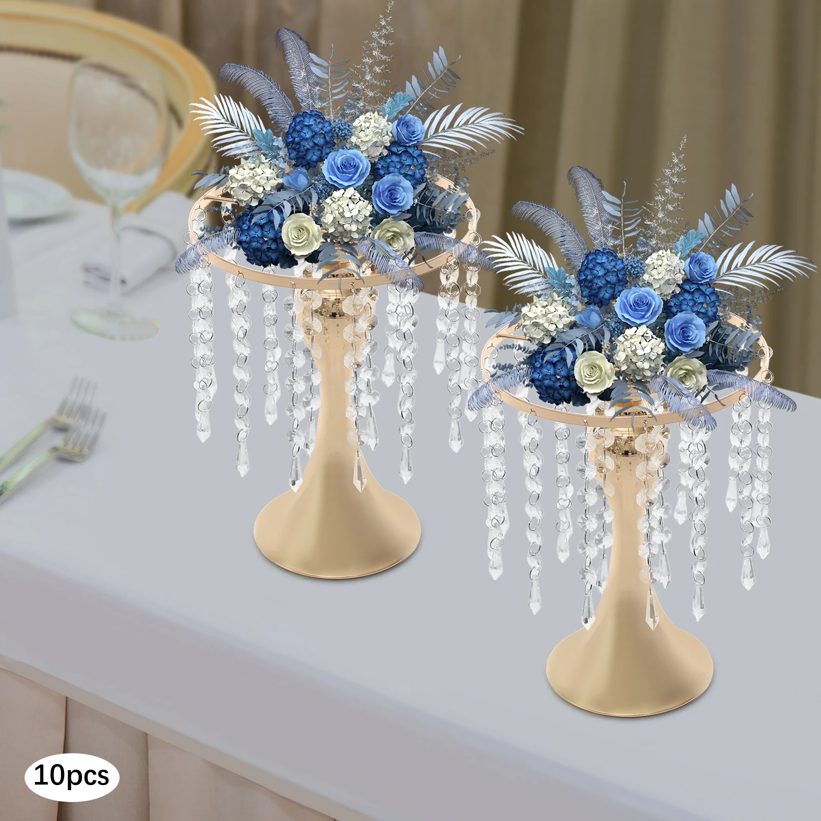 10PCS Crystal Flower Stand High Safety Flower Arrangement Round Stand
10PCS Crystal Flower Stand High Safety Flower Arrangement Round Stand