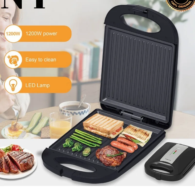 All-in-One Electric Griddle, Multifunction Breakfast Appliance, Sandwich Toaster, Steak Grill & Baking Machine for Home Kitchen
All-in-One Electric Griddle, Multifunction Breakfast Appliance, Sandwich Toaster, Steak Grill & Baking Machine for Home Kitchen