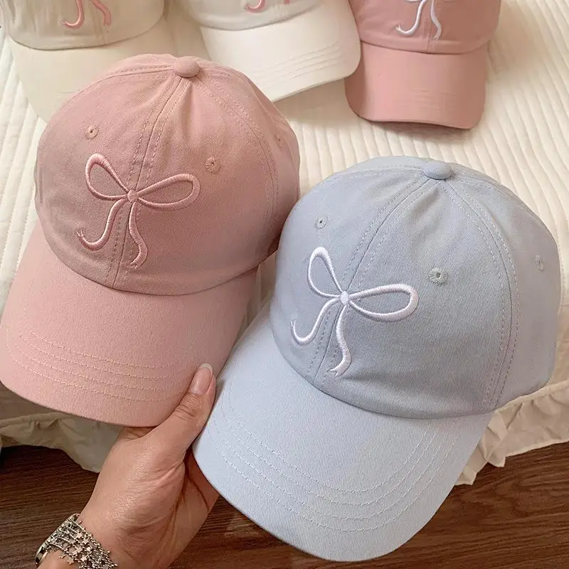 Sweet Bowknot Embroidery Kids Baseball Cap Children Girls Boys Sun Hat Spring Summer Adjustable Visor Cap for 6-12Years
Sweet Bowknot Embroidery Kids Baseball Cap Children Girls Boys Sun Hat Spring Summer Adjustable Visor Cap for 6-12Years