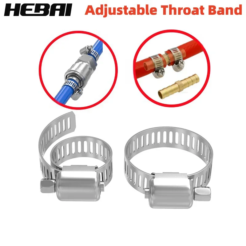 HEBAI Stainless Steel Clamps Hose Clamp Adjustable 6-82mm Stainless Steel Gear Hose Clip Hose Lock for Water Pipe Plumbing
HEBAI Stainless Steel Clamps Hose Clamp Adjustable 6-82mm Stainless Steel Gear Hose Clip Hose Lock for Water Pipe Plumbing