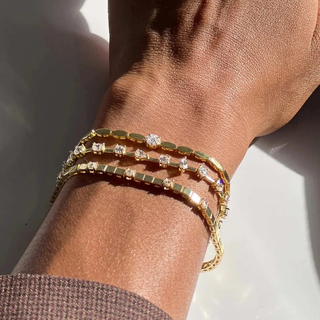 3MM Width Geometric Square Plain Beaded 5A Cubic Zirconia CZ Mix Sparking Tennis Chain Delicate Fashion Women Bracelet
3MM Width Geometric Square Plain Beaded 5A Cubic Zirconia CZ Mix Sparking Tennis Chain Delicate Fashion Women Bracelet