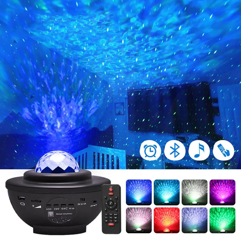 Colorful Starry Night Light Galaxy Projection Night Light Children Bluetooth USB Music Player Romantic Laser Light
Colorful Starry Night Light Galaxy Projection Night Light Children Bluetooth USB Music Player Romantic Laser Light