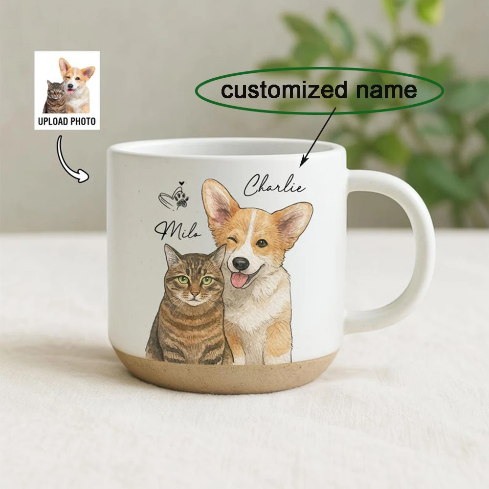Customized Pet Photo Ceramic Cup Personalized Coffee Cup for Cat And Dog Lovers Unique Pet Portrait Commemorative Gift
Customized Pet Photo Ceramic Cup Personalized Coffee Cup for Cat And Dog Lovers Unique Pet Portrait Commemorative Gift