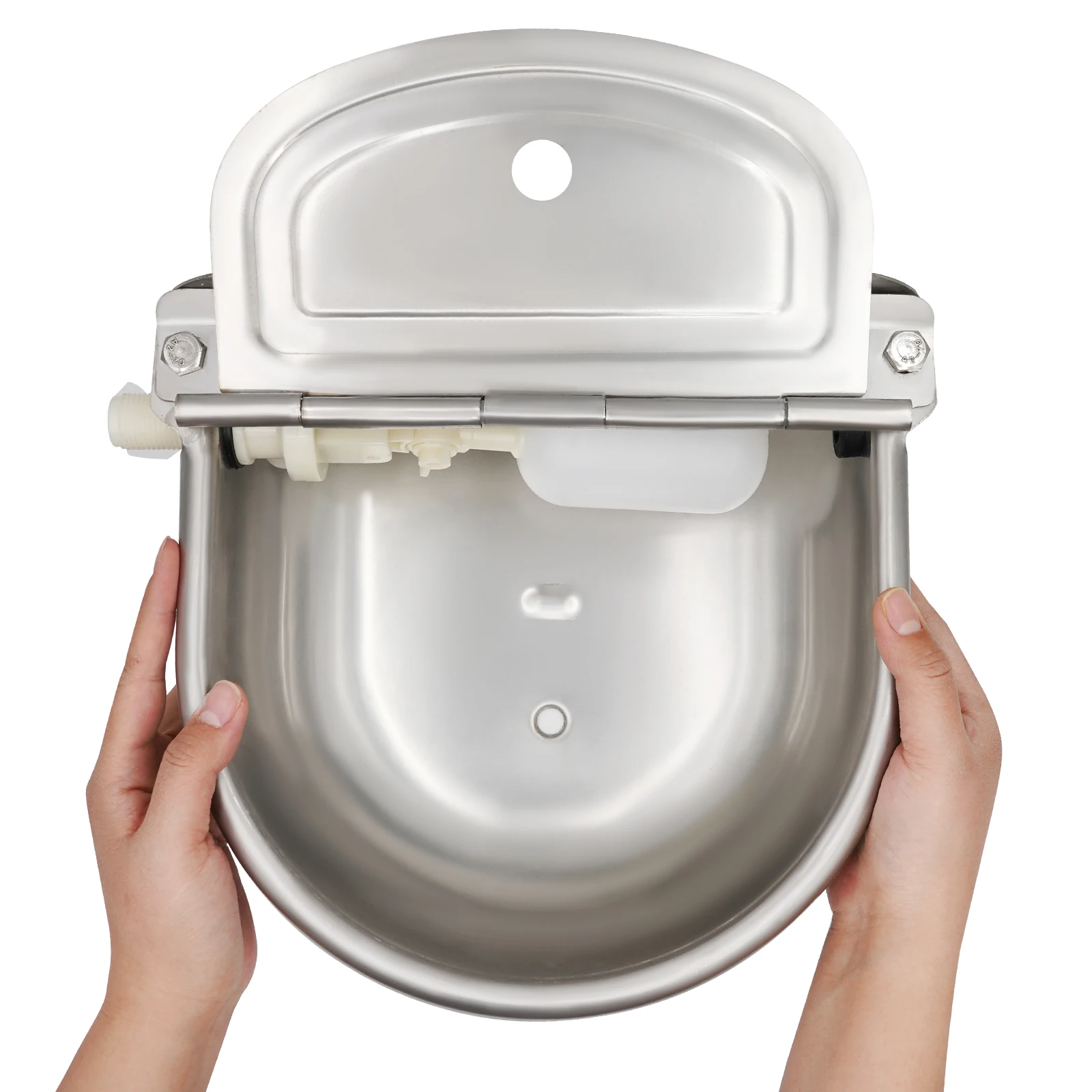 Automatic Animal Drinkers Stainless Steel Cow Drinking Bowl Float Ball Livestock Water Trough for Sale
Automatic Animal Drinkers Stainless Steel Cow Drinking Bowl Float Ball Livestock Water Trough for Sale