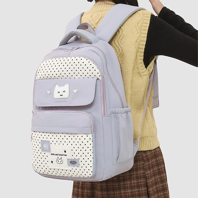 Школьный рюкзак для девочек, легкий маленький рюкзак для учеников средней и старшей школы, вместительный ранец
Школьный рюкзак для девочек, легкий маленький рюкзак для учеников средней и старшей школы, вместительный ранец
