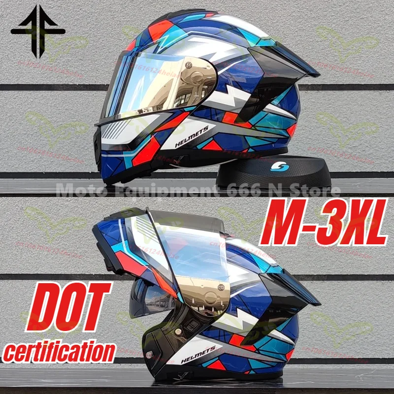 DOT Approval Dual Lens Motorcycle Full Face Helmet Men Women Helmets Personalised Motocross Racing Modular Flip Up Casco Moto
DOT Approval Dual Lens Motorcycle Full Face Helmet Men Women Helmets Personalised Motocross Racing Modular Flip Up Casco Moto