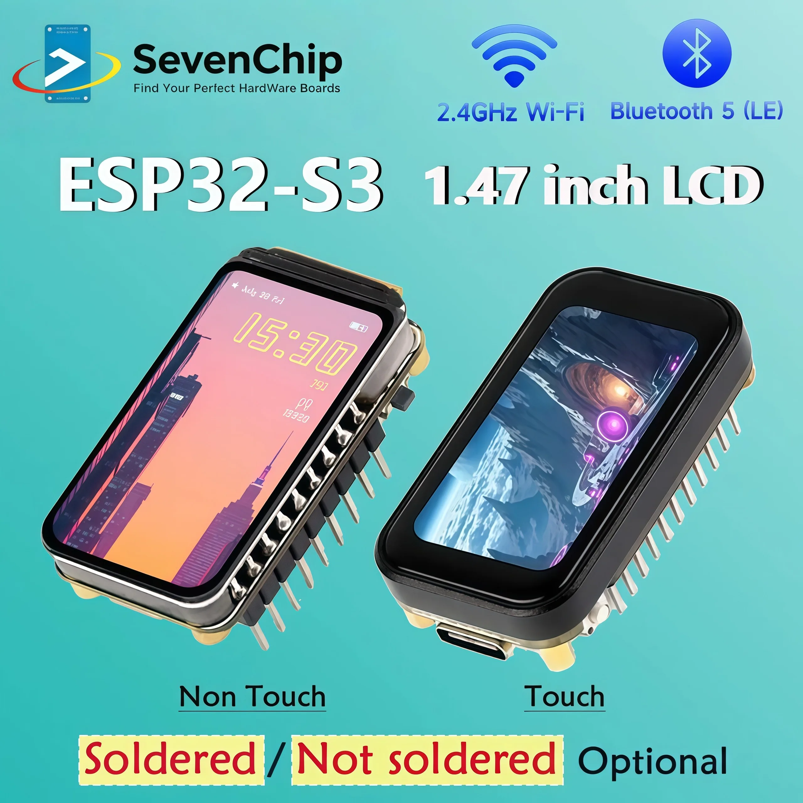 Waveshare ESP32-S3 1,47-дюймовый ЖК-экран Deve Board WIFI Bluetooth RGB Цвет 172 × 320 Двухъядерный процессор Поддержка Micro SD
Waveshare ESP32-S3 1,47-дюймовый ЖК-экран Deve Board WIFI Bluetooth RGB Цвет 172 × 320 Двухъядерный процессор Поддержка Micro SD