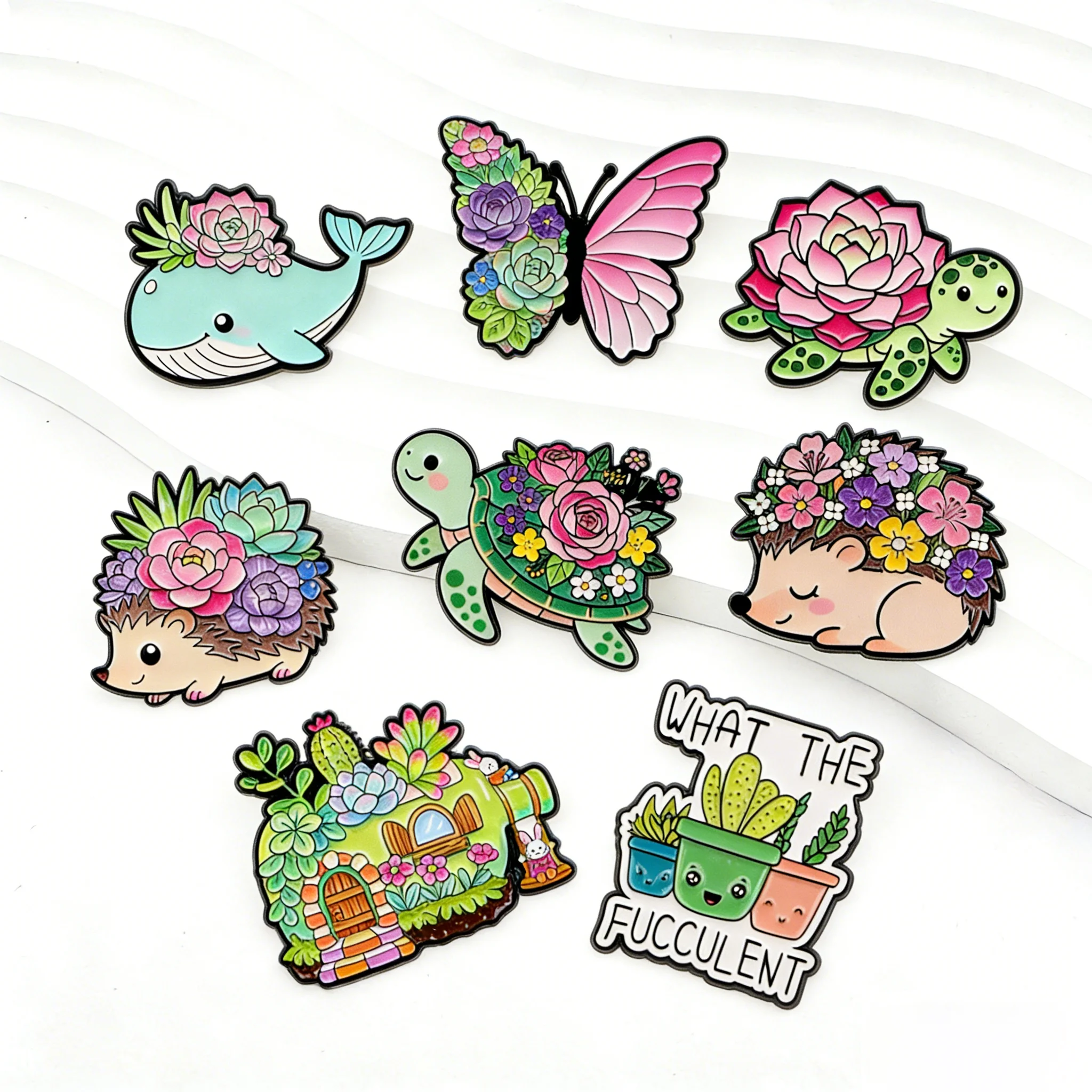 Succulent Enamel Pins Creative Animal Plant Brooches Badges for Backpacks Collection Gifts Couple Jewelry Cosplay Accessories
Succulent Enamel Pins Creative Animal Plant Brooches Badges for Backpacks Collection Gifts Couple Jewelry Cosplay Accessories