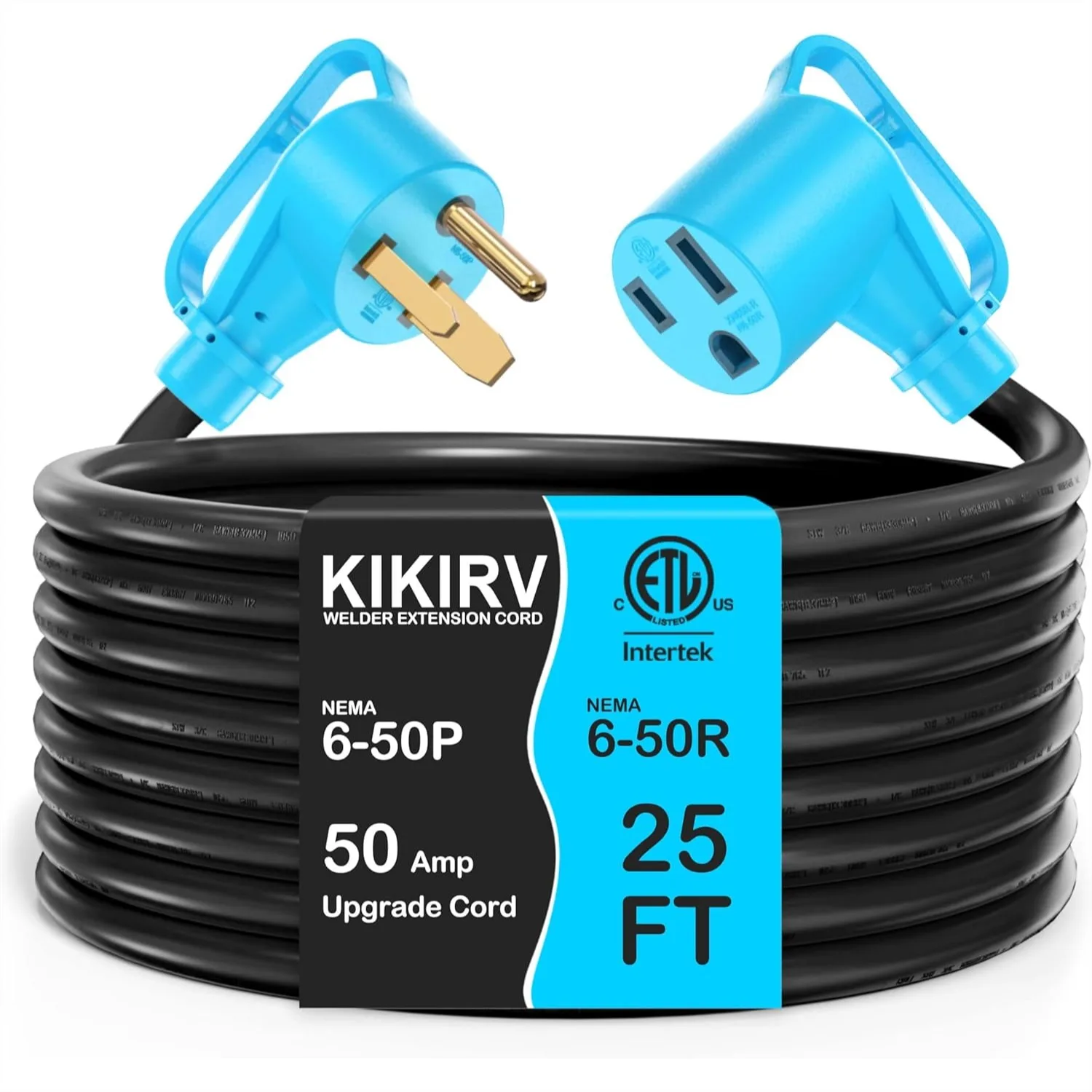 50Amp 25FT Welder Extension Cord 10 AWG, 250V NEMA 6-50P to 6-50R Heavy Duty Power Cord for MIG TIG Plasma Cutter
50Amp 25FT Welder Extension Cord 10 AWG, 250V NEMA 6-50P to 6-50R Heavy Duty Power Cord for MIG TIG Plasma Cutter