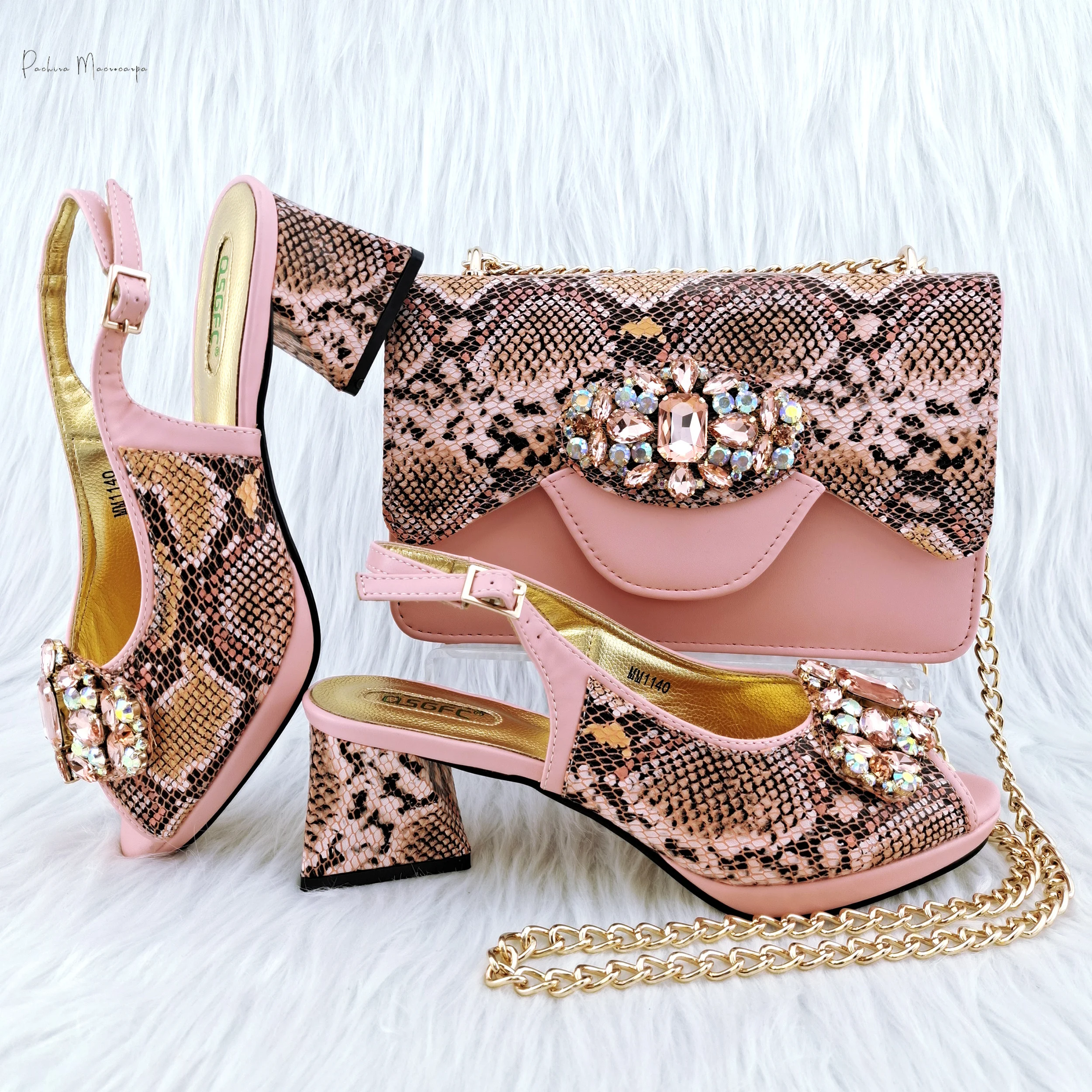 PM Elegant Women's Sexy Snake Skin High Heels Fashion Trend Comfortable Open Toe Boots Jazz Dance Sandal Bag Set
PM Elegant Women's Sexy Snake Skin High Heels Fashion Trend Comfortable Open Toe Boots Jazz Dance Sandal Bag Set