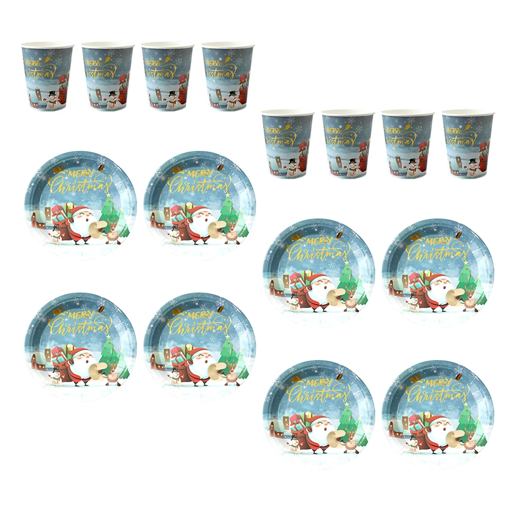 20 Pcs Christmas Cutlery Set Wood Tableware Disposable Plates Trays Water Cup Dessert Dish Party Supplies Dinner Kitchen Bar
20 Pcs Christmas Cutlery Set Wood Tableware Disposable Plates Trays Water Cup Dessert Dish Party Supplies Dinner Kitchen Bar